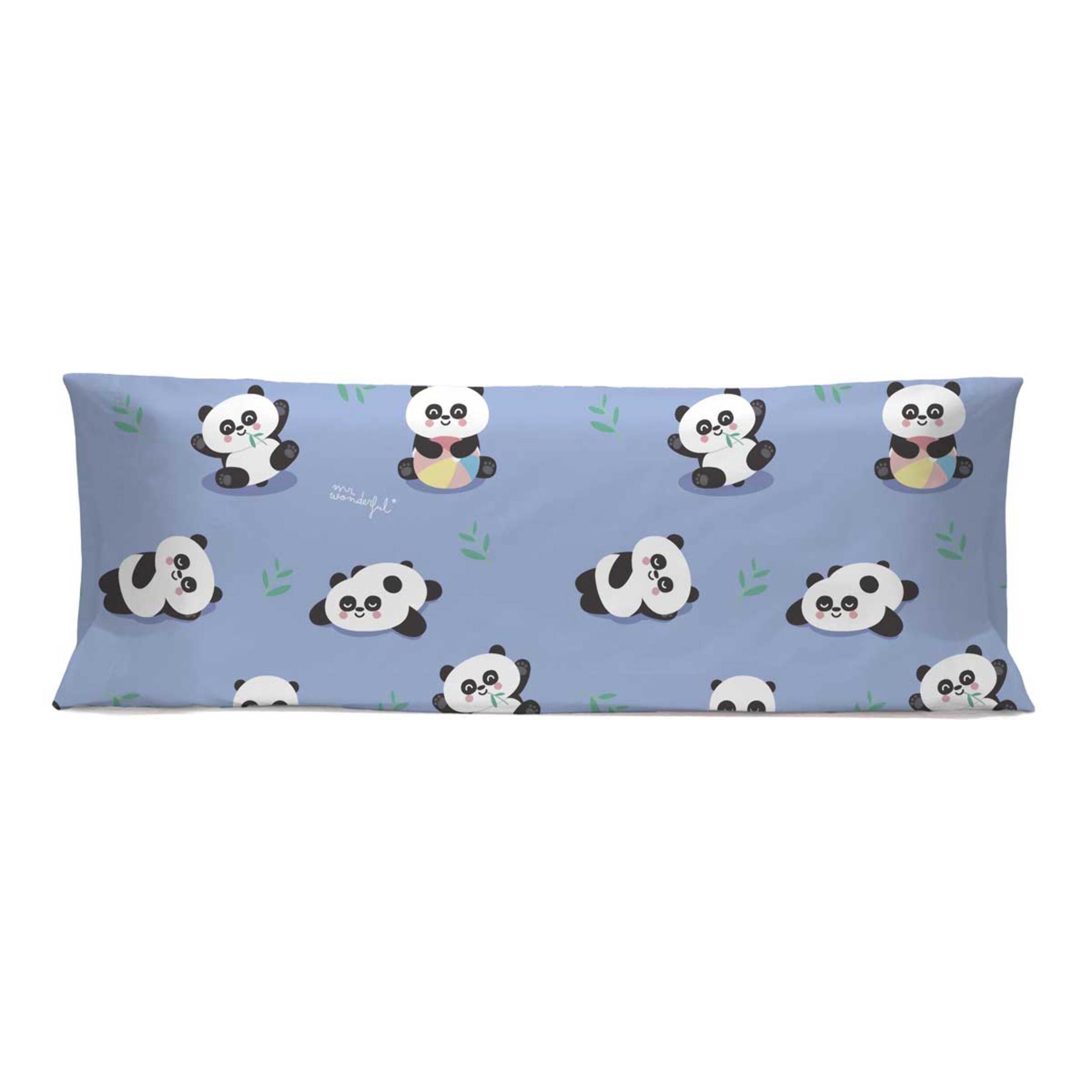 Funda de almohada 45x110 cm (cama de 90 cm) PANDAS