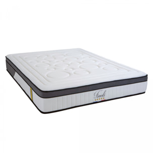 Ensemble Matelas Memoire de forme Tivoli avec sommier en bois