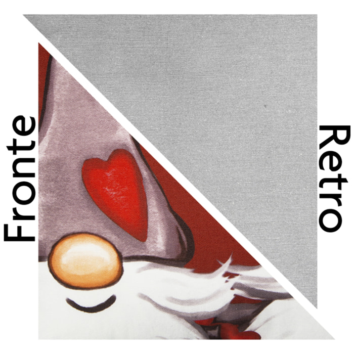 Cuscino arredo Excelsa – Gnomo, Cotone e poliestere multicolore