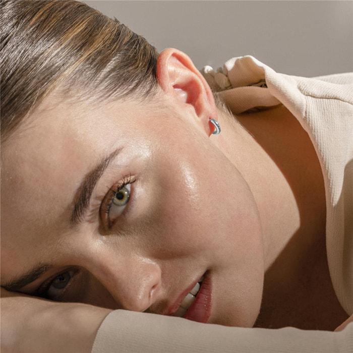 Pendientes Lux by Lux acabados rodio