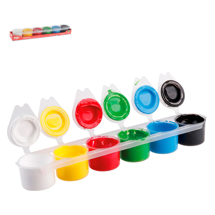 TÉMPERA 6 COLORES primarios 15ml