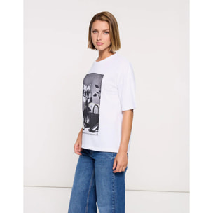 Camiseta Manga Corta Blanco - Gatet