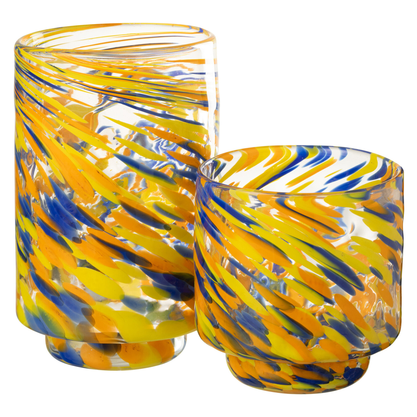 J-Line vase Arun - verre - mix - large - Ø 15 cm