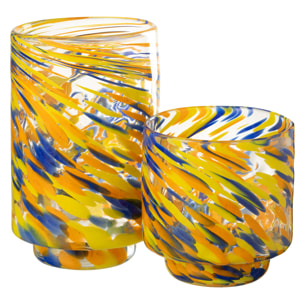 J-Line vase Arun - verre - mix - large - Ø 15 cm