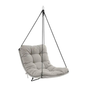 Fauteuil oeuf Dilmau 105x74x144cm argile