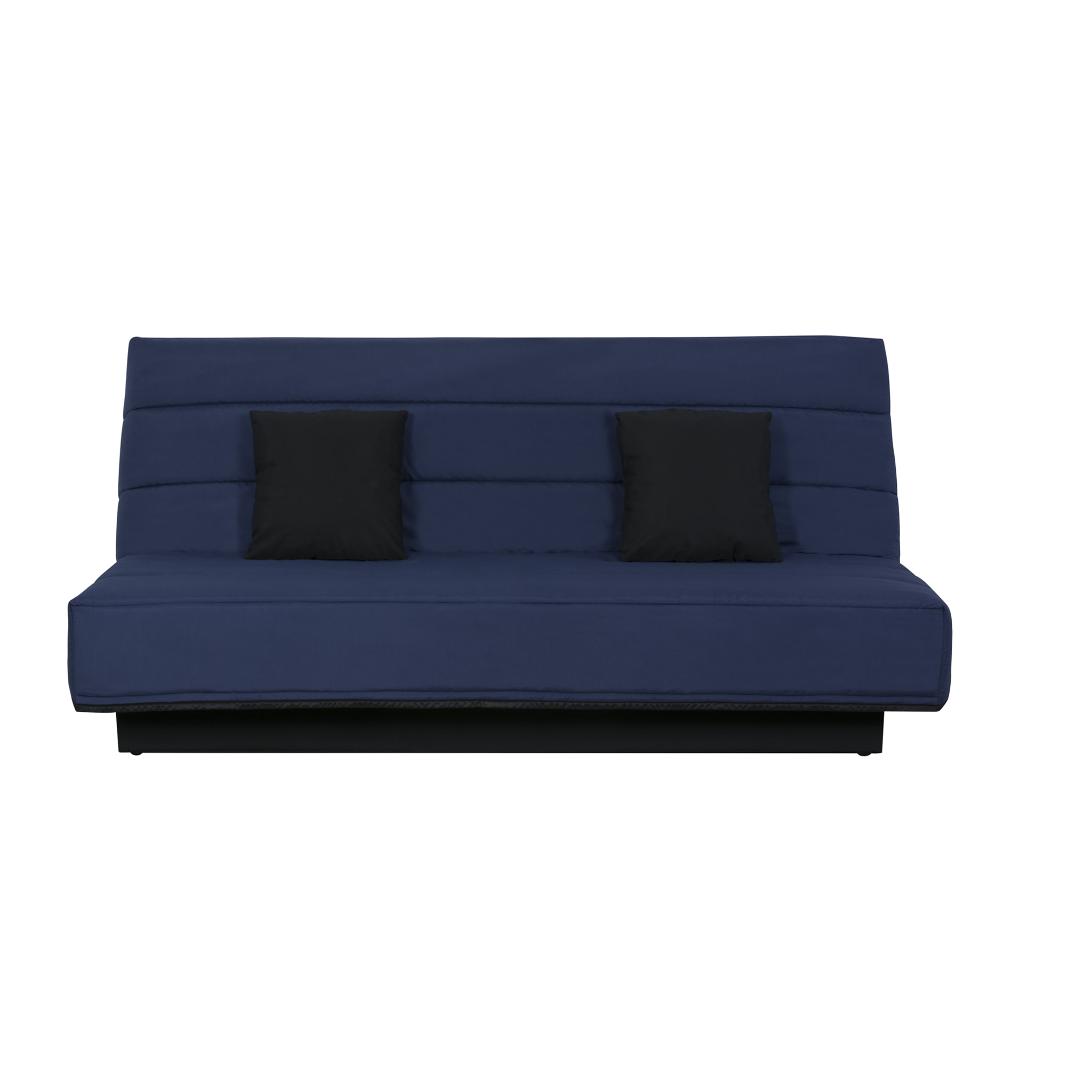 Canapé convertible Marseille, Matelas Simmons, 120 x 190 cm, marine
