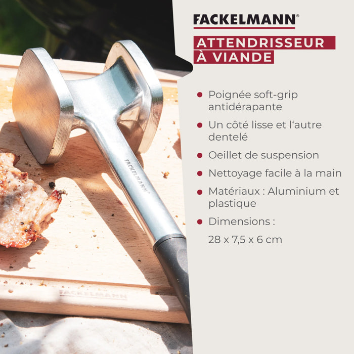 Attendrisseur à viande en aluminium 28 cm Fackelmann Basic