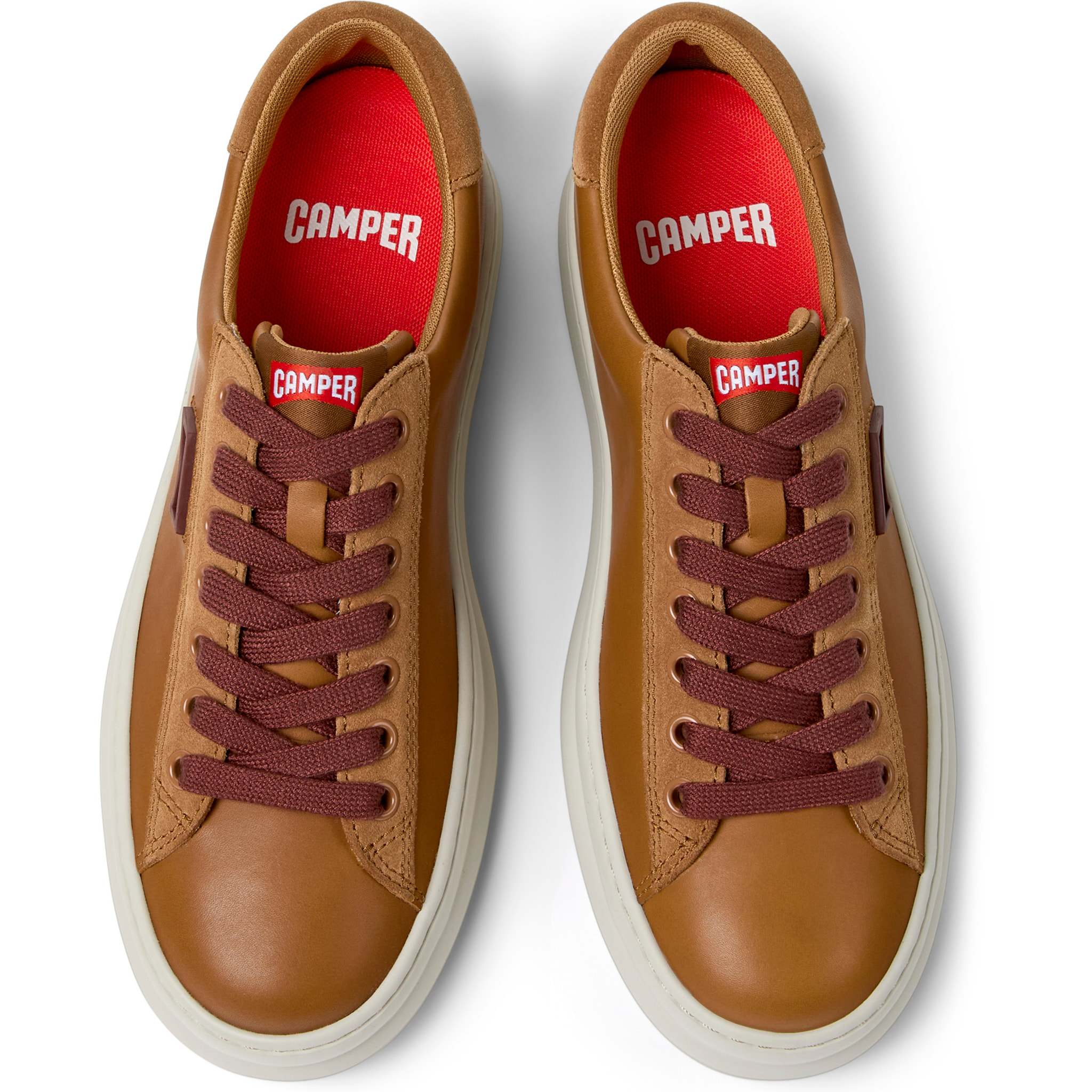 Sneakers - CAMPER Runner Four - Marrone - Pelle liscia
