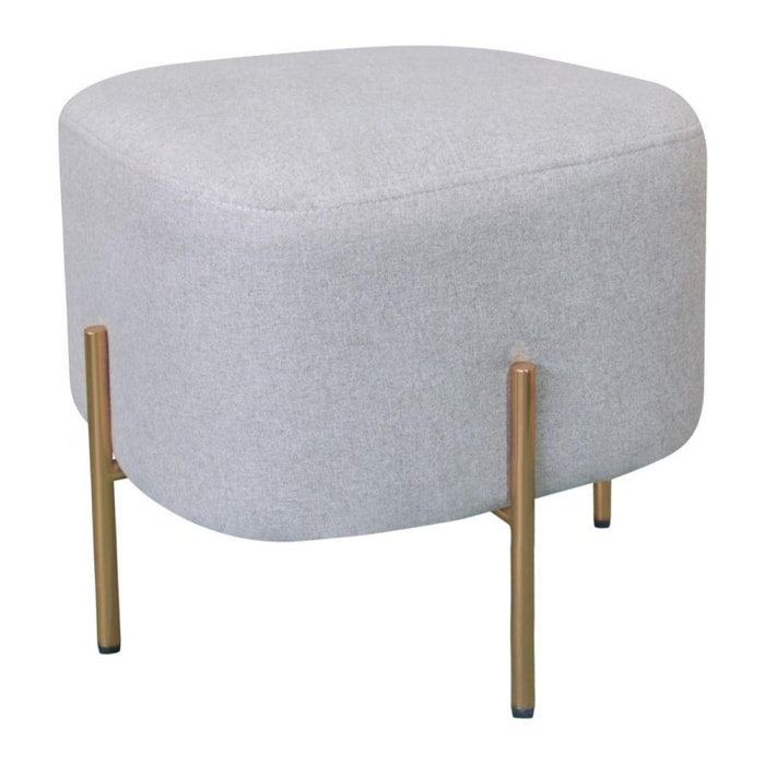 Pouf design in tessuto beige - Kate