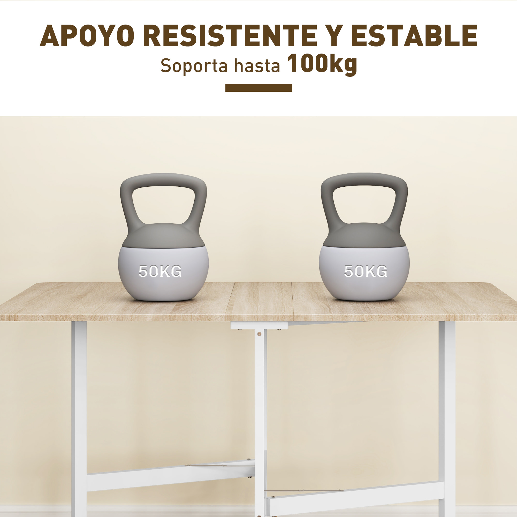 Mesa Plegable de Comedor para 4-6 Personas Mesa de Comedor Plegable con Alas Abatibles y Ruedas Mesa Abatible para Cocina Comedor Sala de Estar 120x80x73 cm Roble