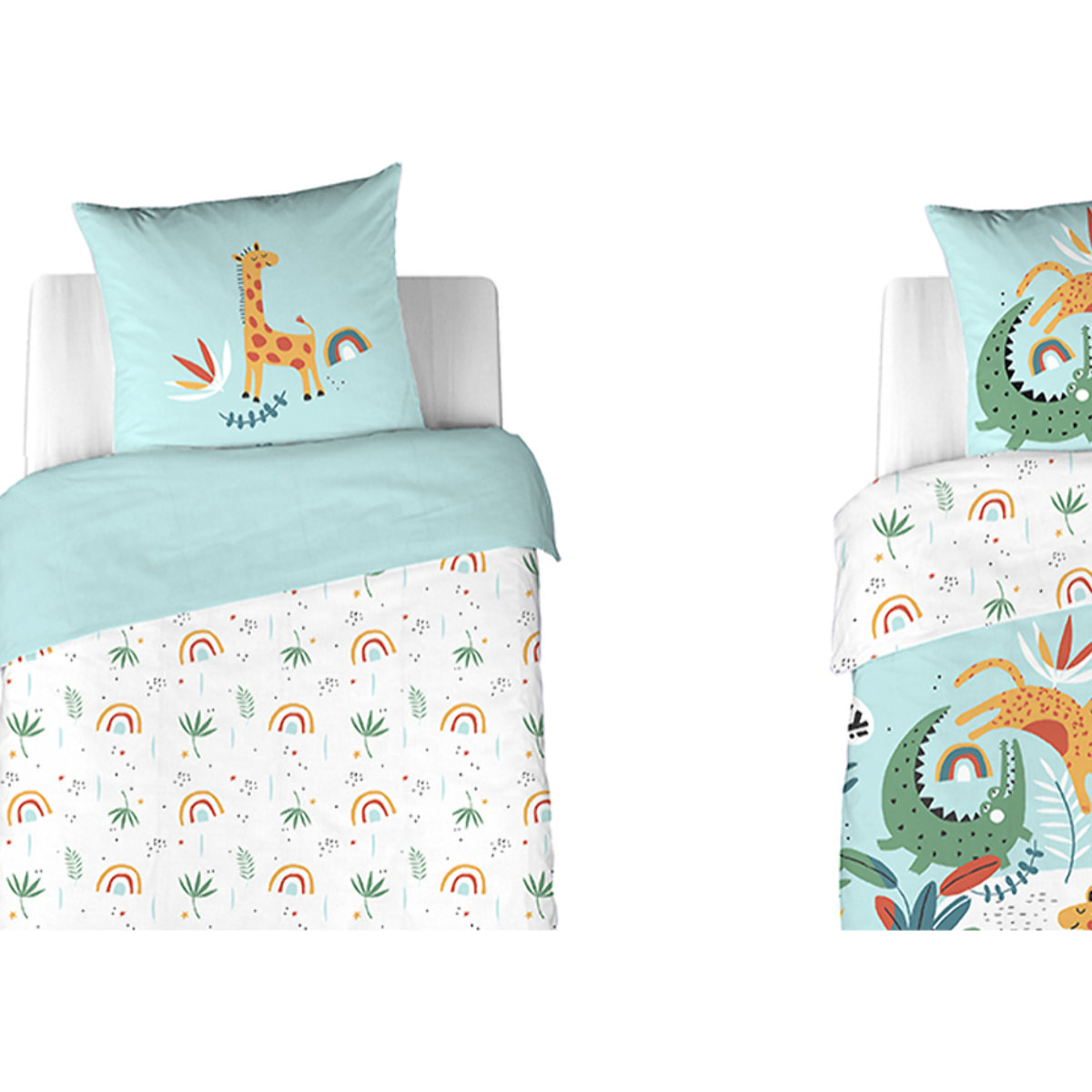 Parure Housse De Couette 2pcs 100% Coton 57fils Poumba