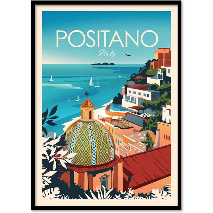 Affiche - Positano Italy - Studio Inception