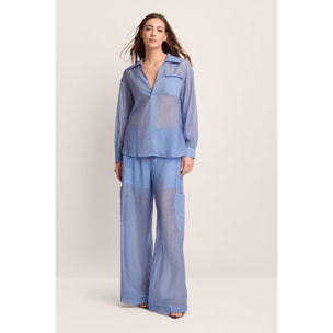 Kocca - Camicia a righe Donna, Tinta unita, Scollo a V