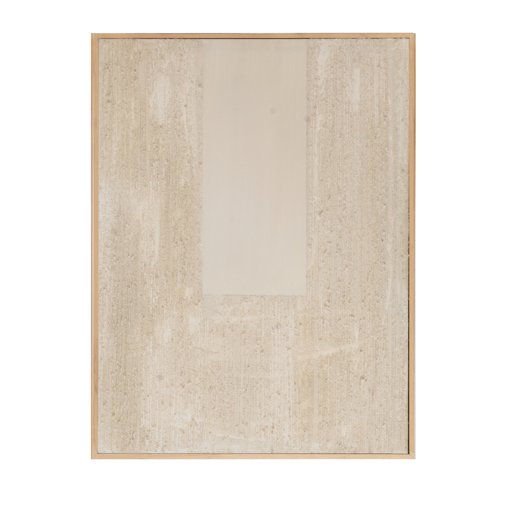 Tableau beige-marron décoratif sur coton avec cadre en bois peint à la main à la peinture à l'huile en différentes tailles