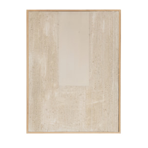 Tableau beige-marron décoratif sur coton avec cadre en bois peint à la main à la peinture à l'huile en différentes tailles
