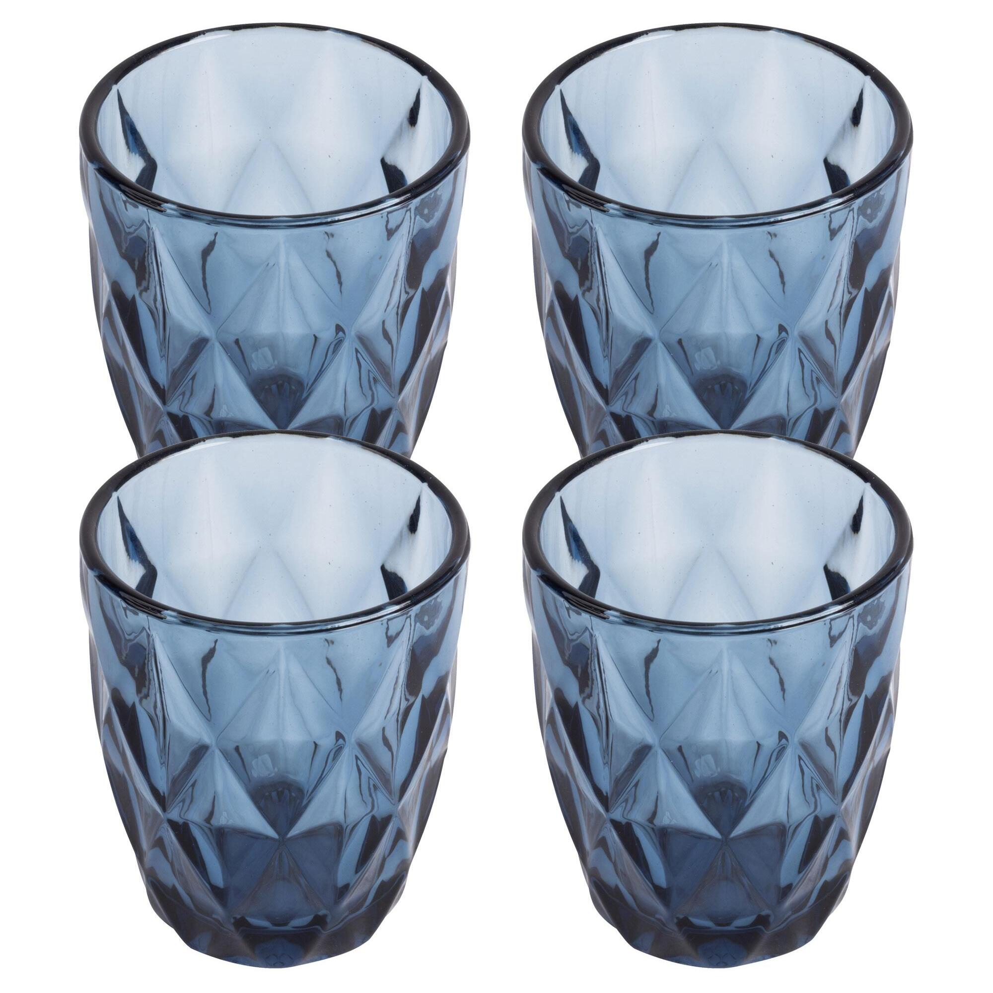 Juego de vasos de cristal de 260ml Azul San Ignacio