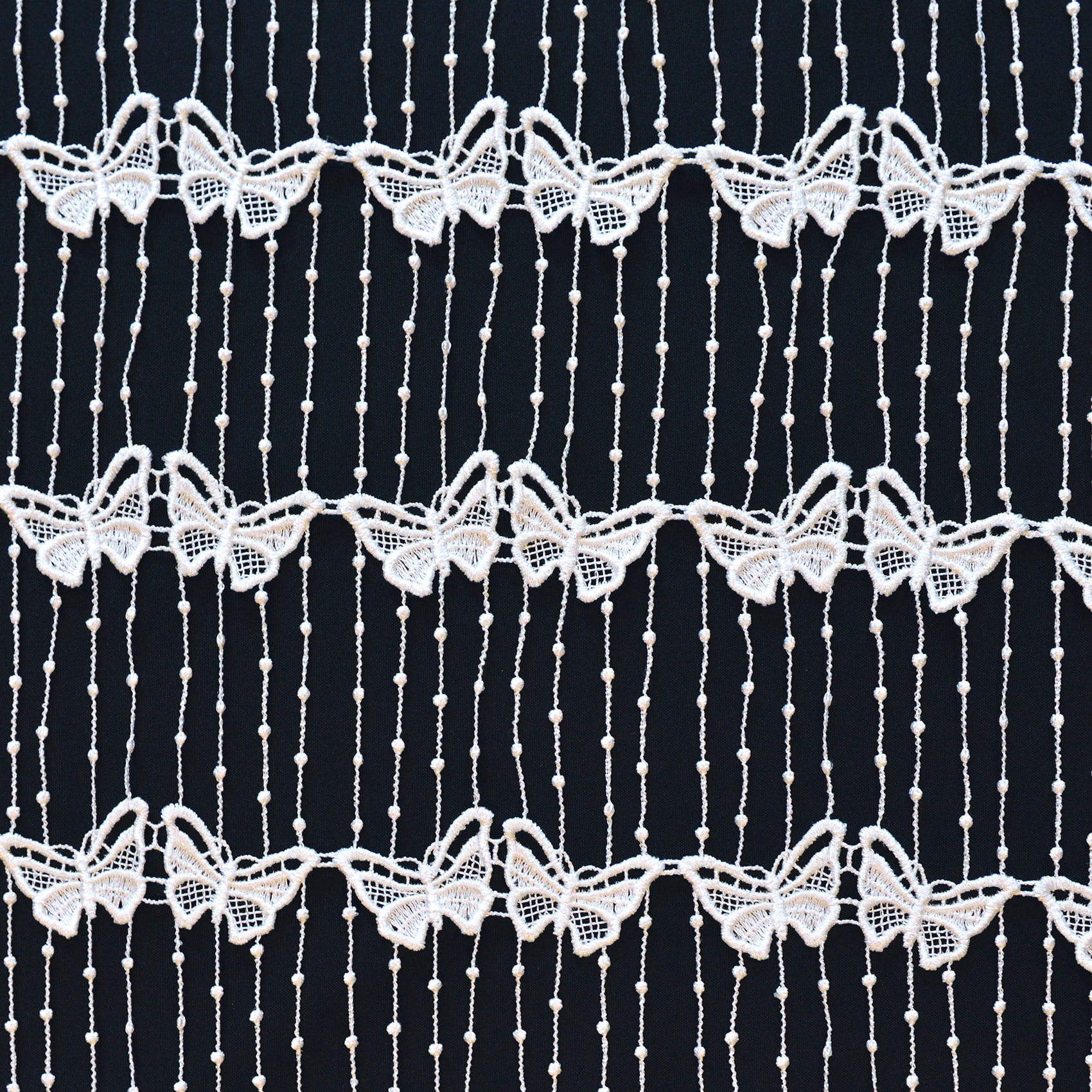 Modulable en macramé papillon - Blanc