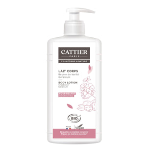 Lait Corps Nourrissant - Beurre de Karité & Géranium 500 ml