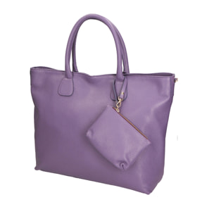 Borsa a spalla da Donna Wladimira in Vera Pelle Made in Italy 43x33x9 cm