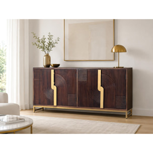 Aparador de Madera de Mango Estilo Rústico Moderno