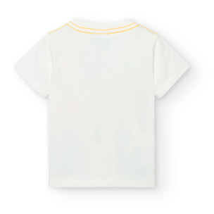 Camiseta niÃ±o estampada, mangas cortas, blanco, 308102