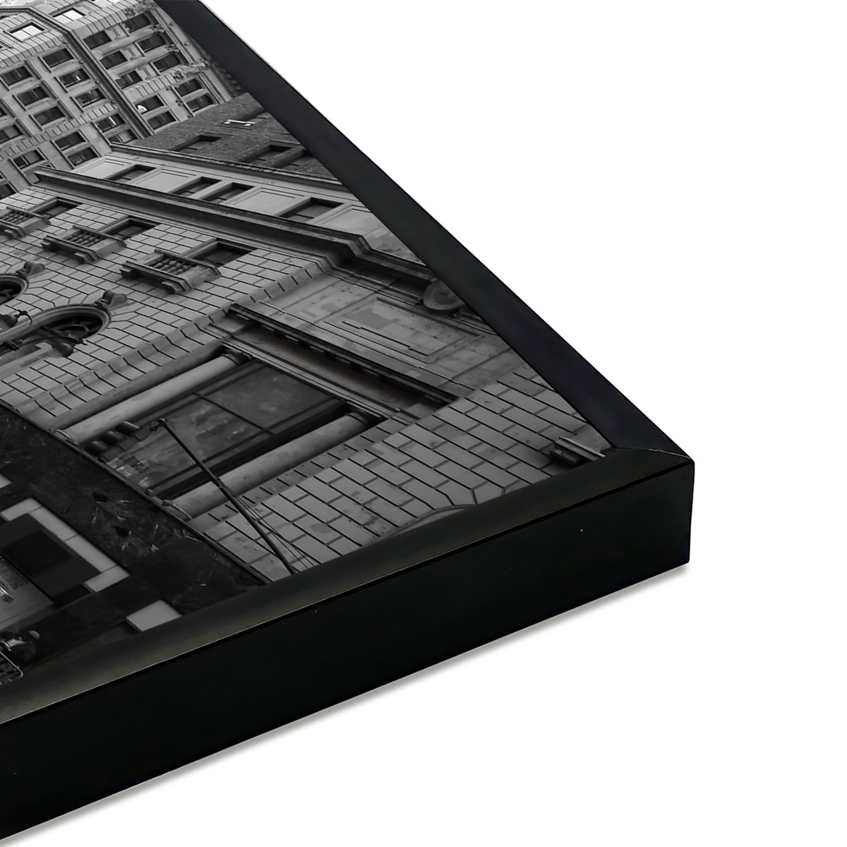 Affiche encadrée New York taxis jaunes Affiche + cadre en métal - Noir