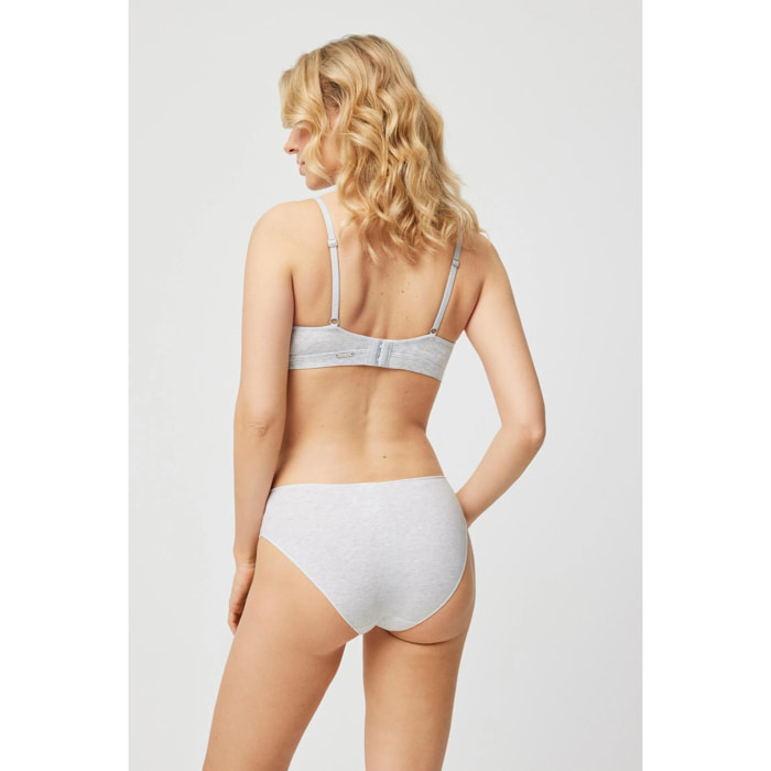 Mutandina di cotone grigio