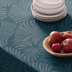 Nappe anti-taches IZMIR PÉTROLE - en 100 % coton