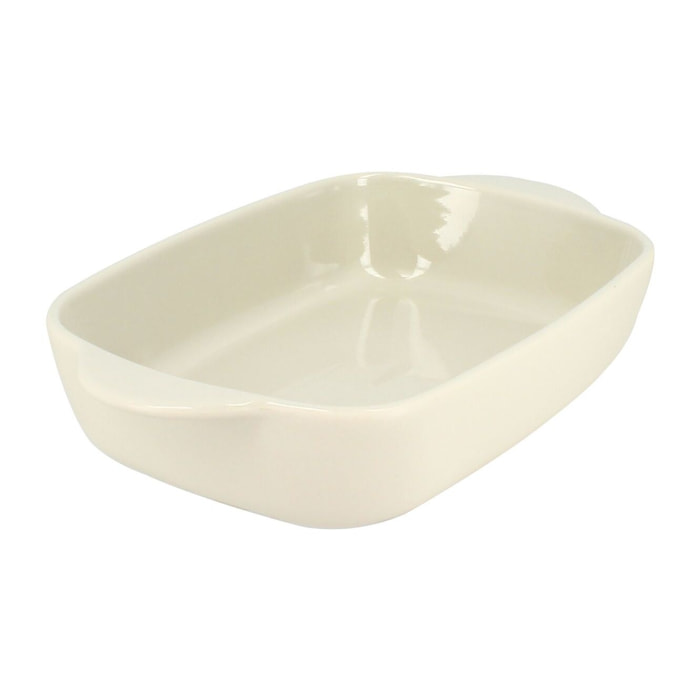 Plat à four en grès beige 27x16,5cm  OCTAVE