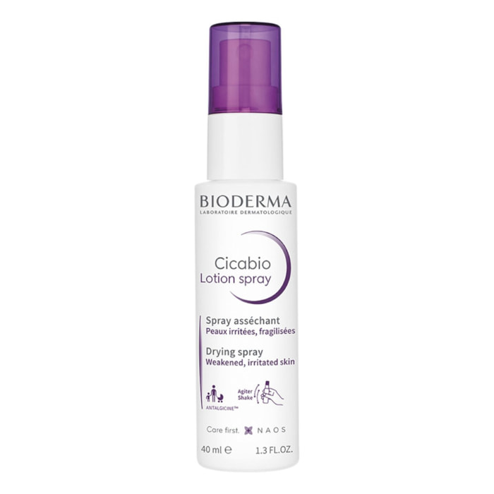 Cicabio Lotion Cicatrisante Spray - Asséchant Peaux Irritées Fragilisées 40 ml