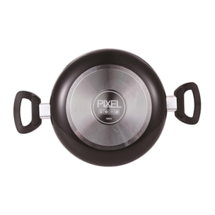 Cacerola de ø24x10cm de 4,3l en aluminio prensado con tapa