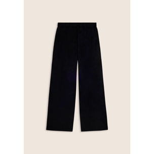 Pantaloni wide leg in cotone