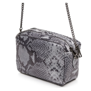 Santina Borsa a tracolla Donna.Cuoio autentico Suede Python