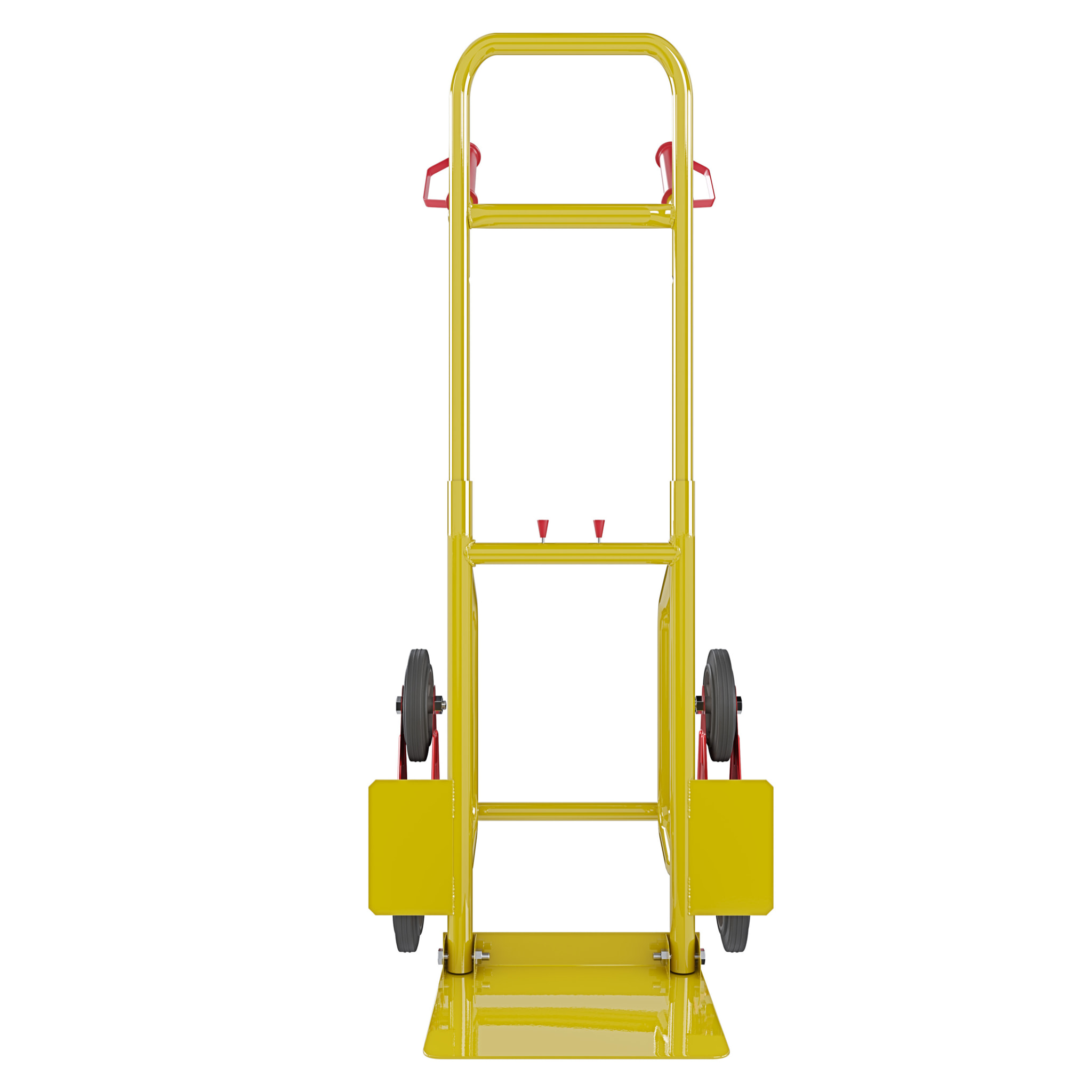 Carrello A Mano Montascale Portapacchi Portata Max 200 Kg Carrellino Pieghevole Acciaio Tubolare Ruote In Gomma Trasporto Pacchi 112x61x44 Cm Giallo