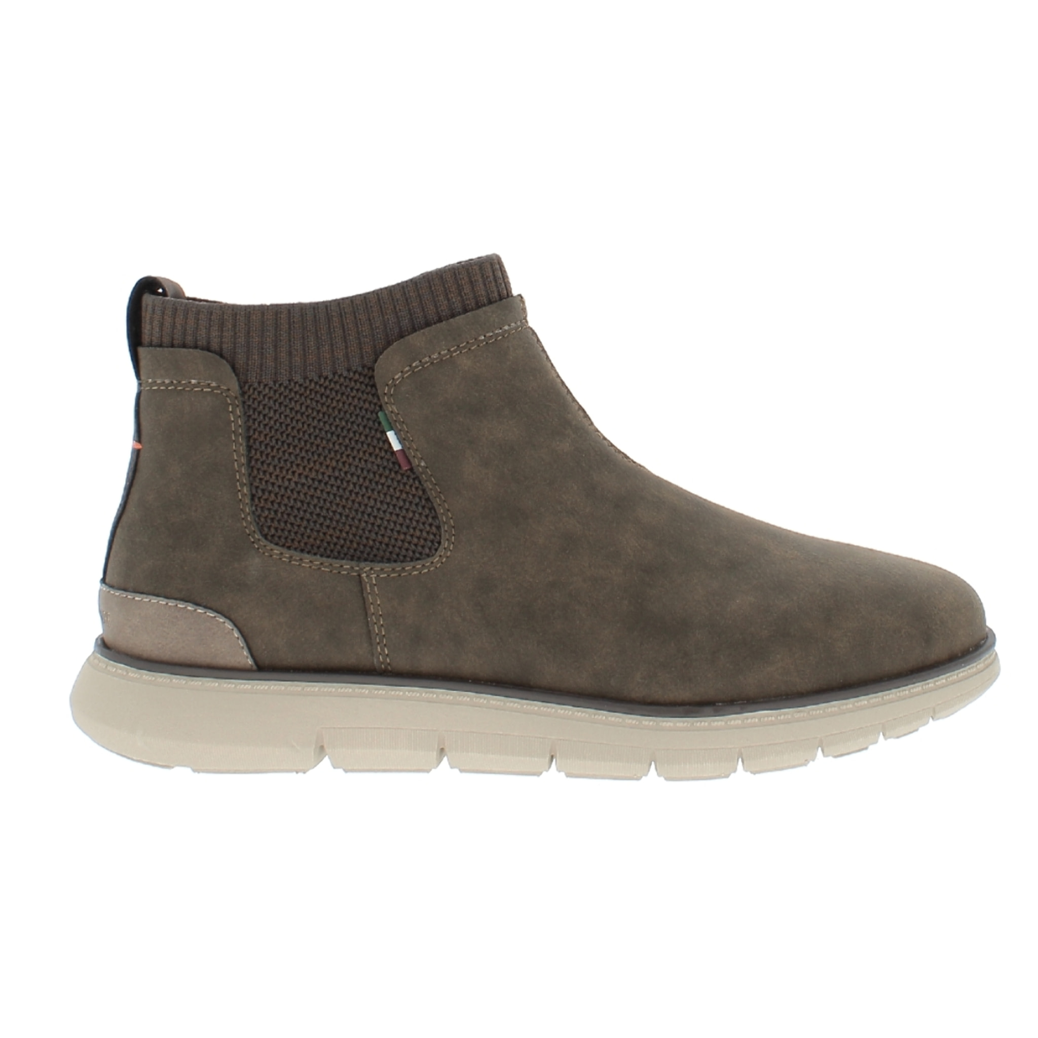Armata di Mare Scarpe Uomo Stivaletti Chelsea Boots con Soletta Rimovibile in Memory Foam AMU W24L636 Khaki