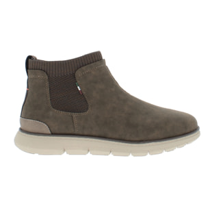 Armata di Mare Scarpe Uomo Stivaletti Chelsea Boots con Soletta Rimovibile in Memory Foam AMU W24L636 Khaki