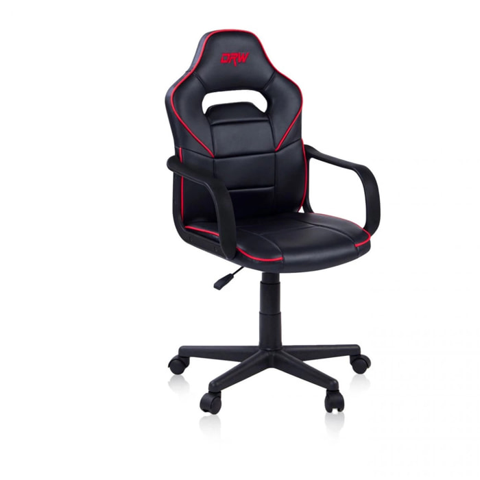 Silla gaming DRW Black Negro - Rojo DRW