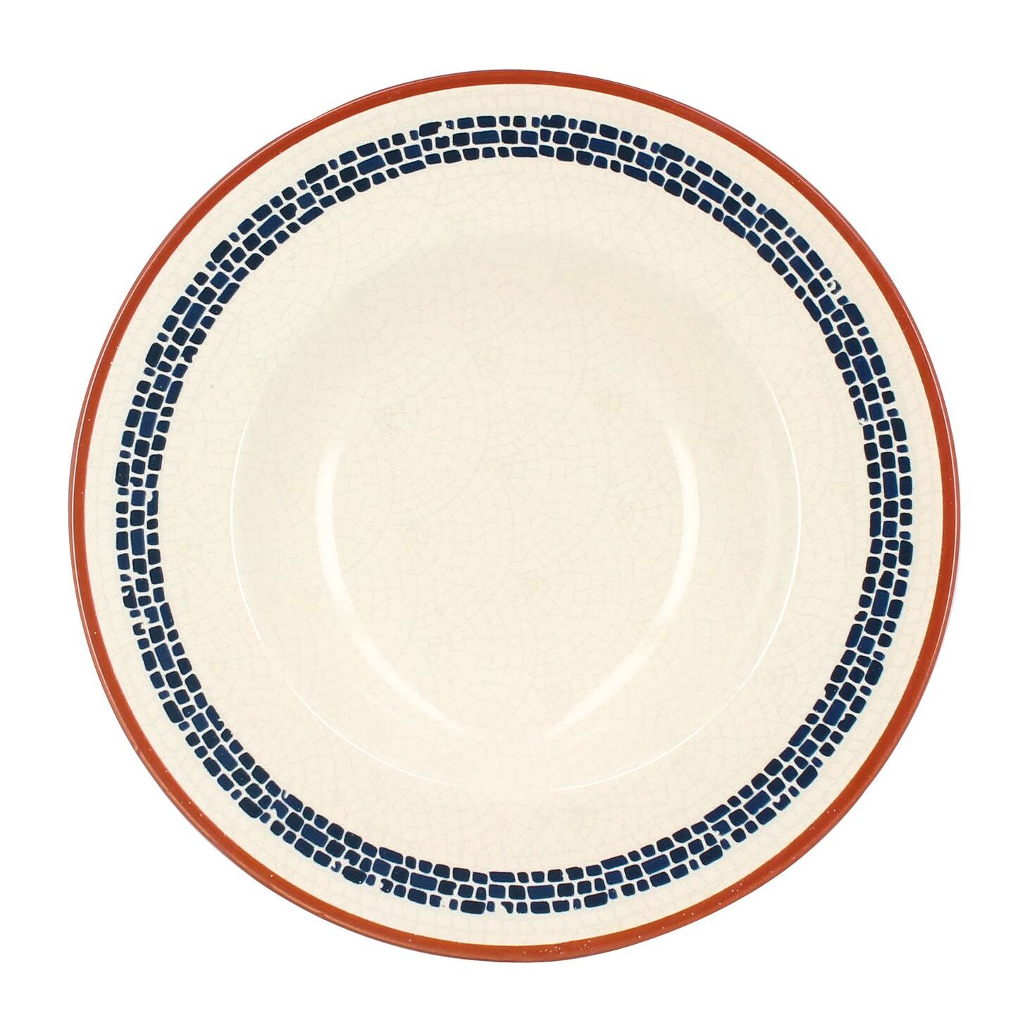 Lot de 6 assiettes à pâtes en faïence blanche 28cm AMATXI