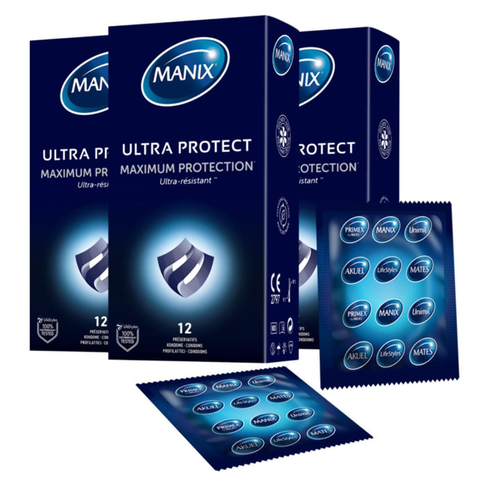 Pack de 3 - MANIX - ULTRA PROTECT 12