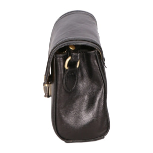 Borsa a tracolla da donna Made in Italy - Modello Faye - 100% pelle - 18.0 x 13.0 x 5.0 cm