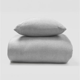 Funda Nórdica Franela Solid Gris