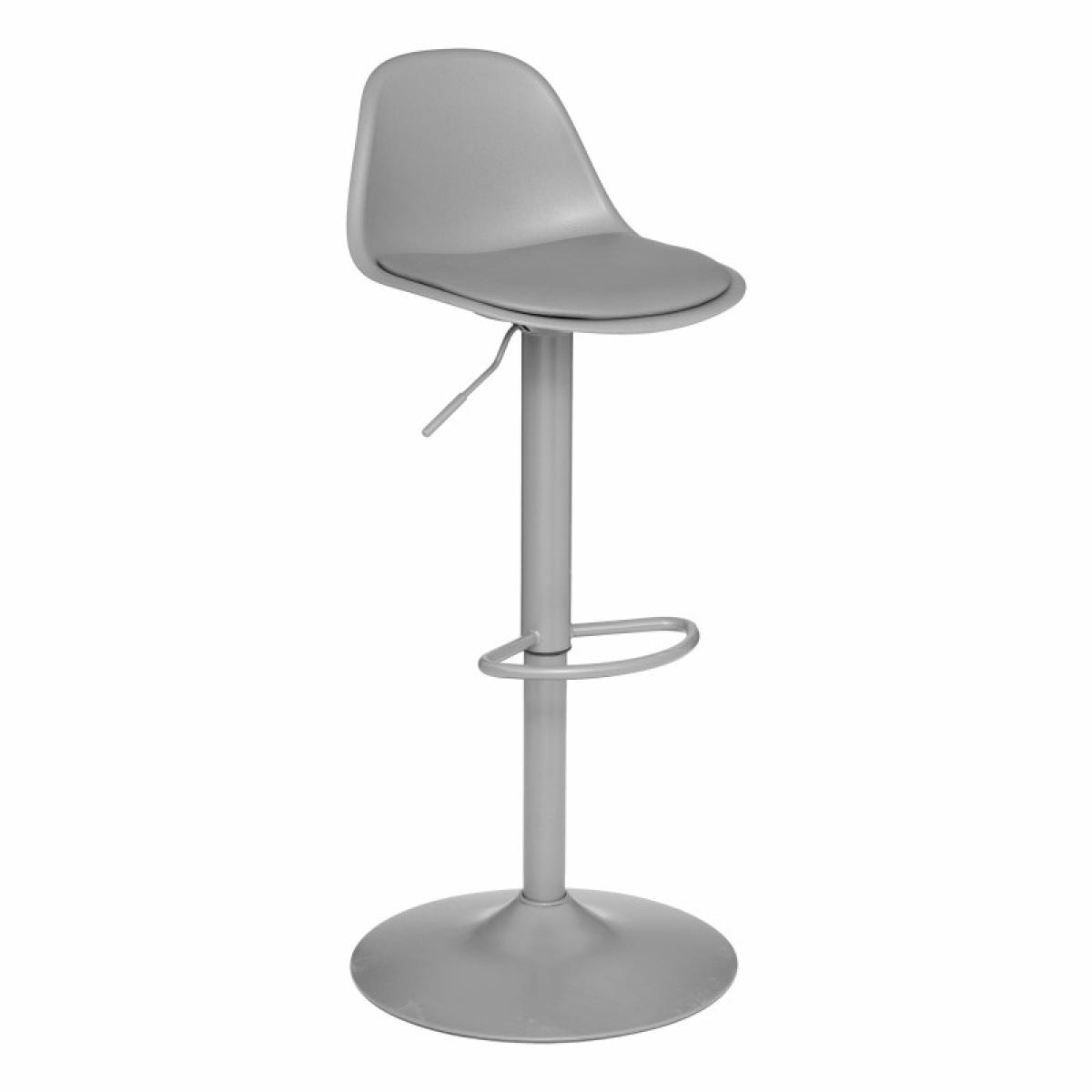 Tabouret bar déco style scandinave ''Aiko'' Atmosphera - Couleur: Gris clair