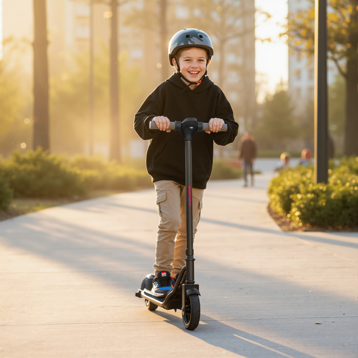 Trottinette électrique enfant écran LED lumières RGB 10 Km/h max. noir