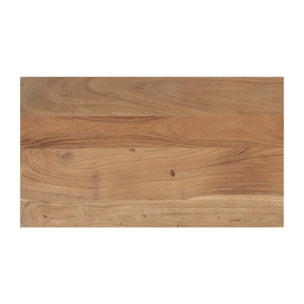 Commode en bois d'acacia et métal, 3 tiroirs - Alabama