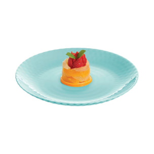 Assiette à dessert turquoise 19 cm Pampille - Luminarc