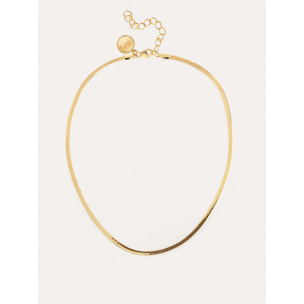 Collana Lisse S in Acciaio Placcato Oro