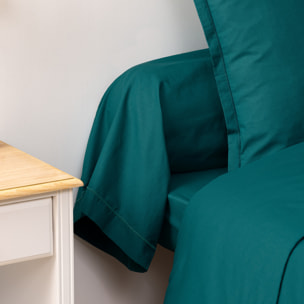 Taie de traversin "Carina" 85x185cm bleu canard