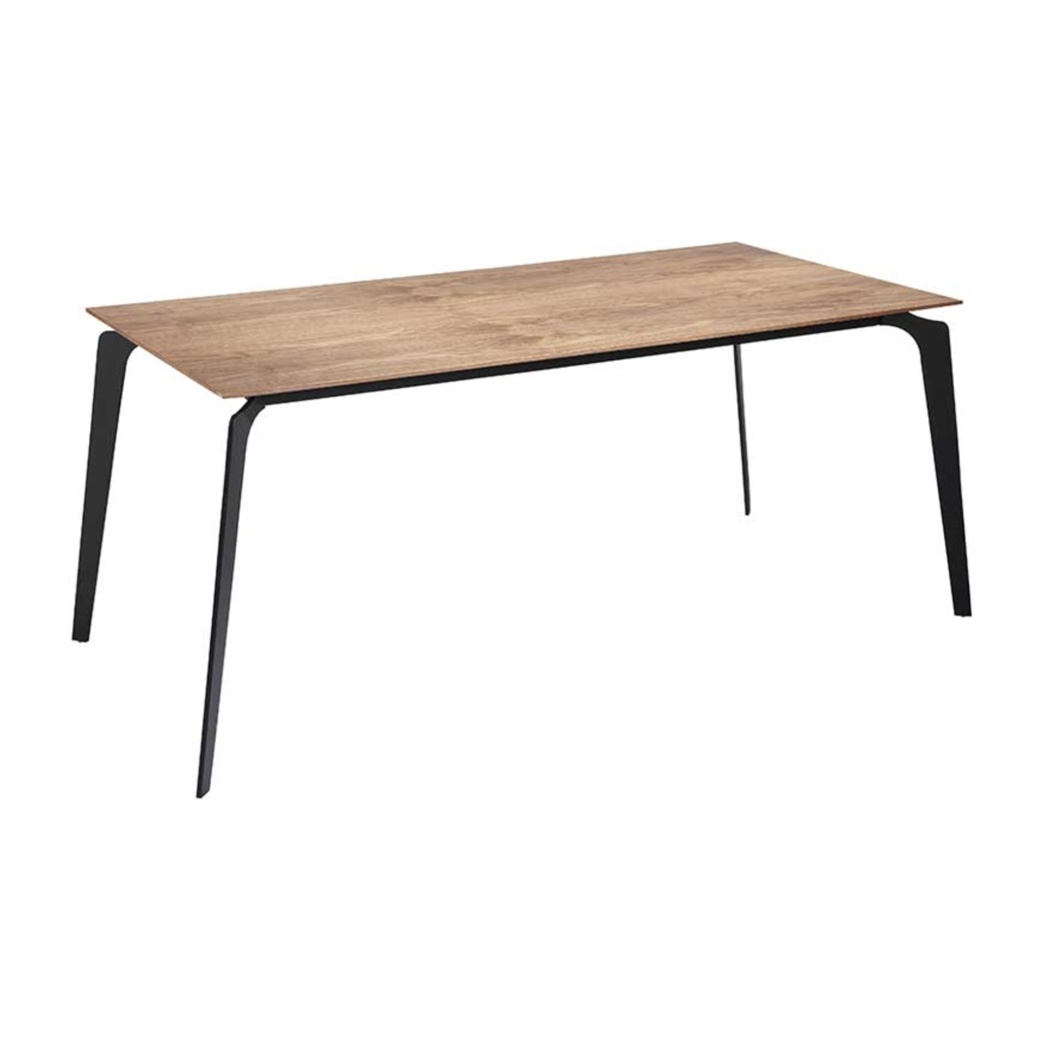 Mesa fija de comedor – Nogal y negro