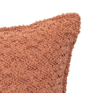 Coussin bouclette Soana terracotta 30x50cm