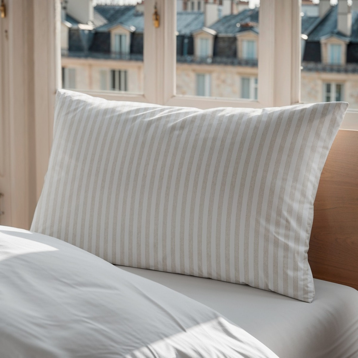 Funda de Almohada Bande Beige